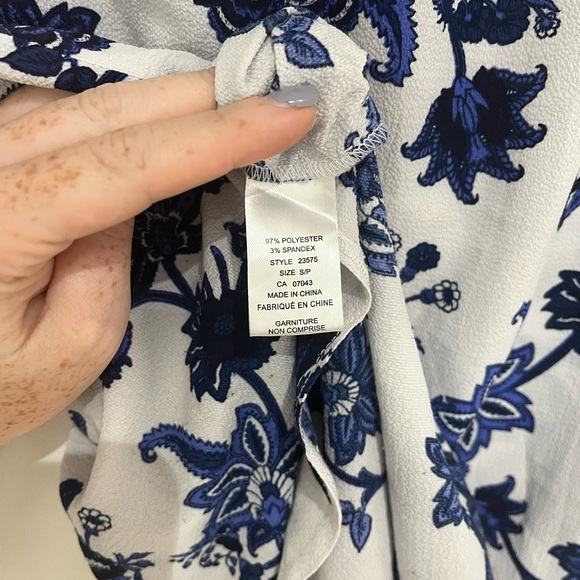 Brody Myles Cap Sleeve Blouse, Size Small - Picture 3 of 6